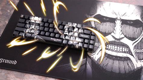 100t attack on titan keyboard.